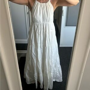 Anthropologie White Long Dress